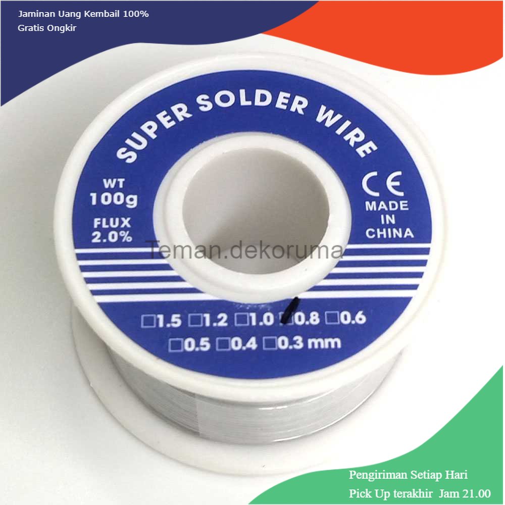 TD-PR2 JICLASS Kawat Timah Solder 0.8mm 100gr - SWH010