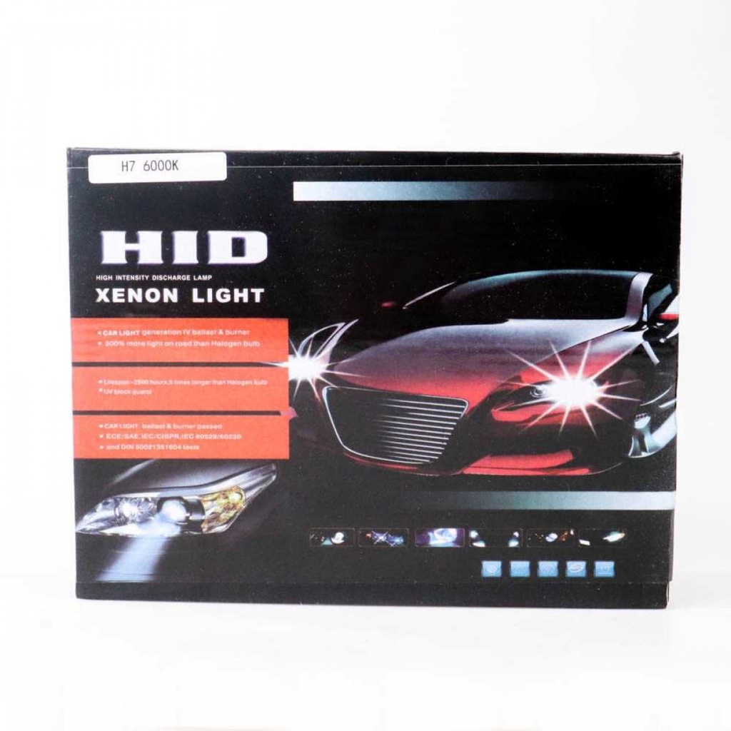 Lampu Mobil HID Xenon H7 6000K 55W 12V 2PCS