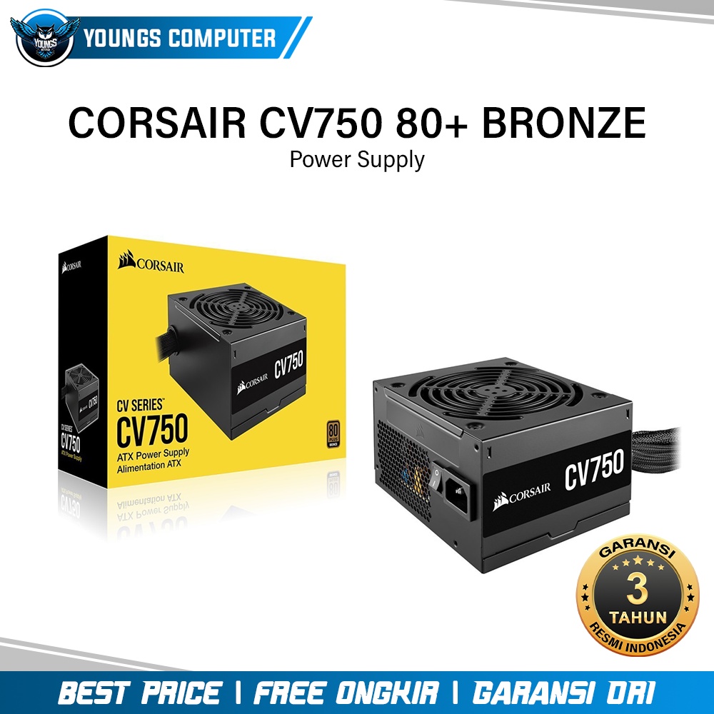 PSU CORSAIR CV750 750W 80+ Bronze | Power Supply 750 Watt