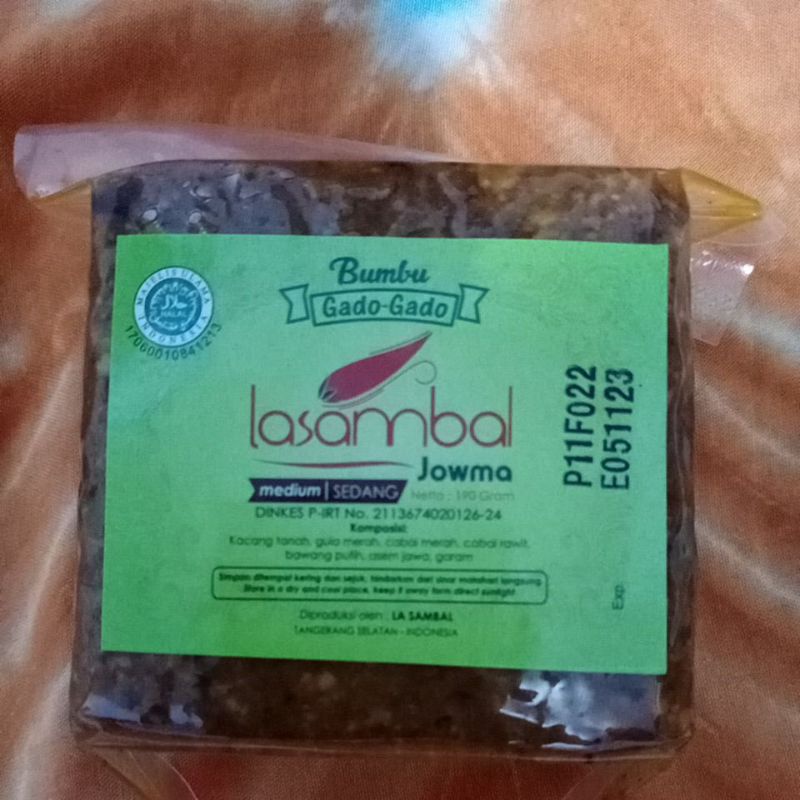 

Bumbu kacang Gado-gado yahood Lasambal