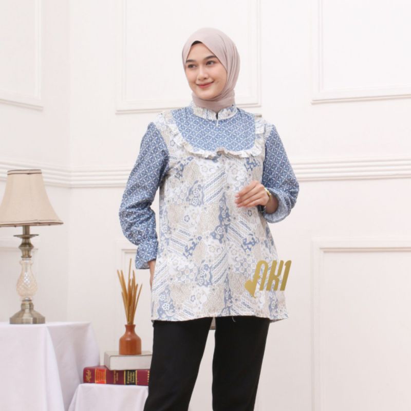 Atasan Batik Wanita PPBTK07 Modern Batik murah Cassual Atasanbatik/QUEENBUTIK