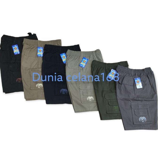celana cargo pendek pria celana pendek katun celana santai pria