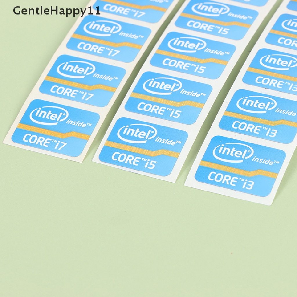 Stiker Label Pewangi Ultrabook GentleHappy Stiker Logo Laptop Intel Core i3 i5 i7 id