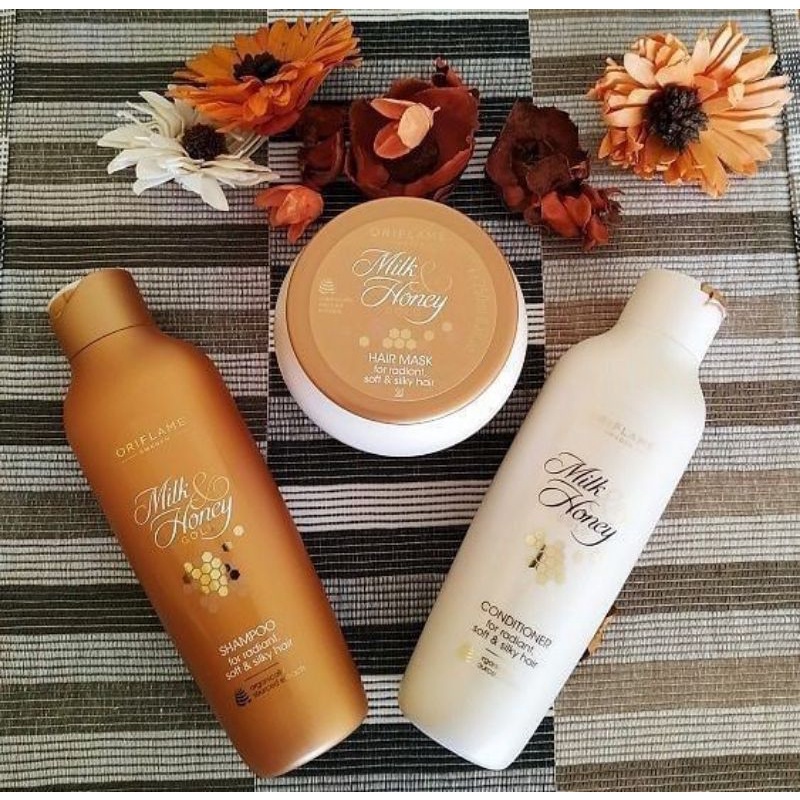 Milk&amp;Honey Gold Shampoo/Conditioner/Hair Mask for Radiant, Soft &amp; Silky Hair/Milk&amp;Honey Gold Pampering Shower Cream