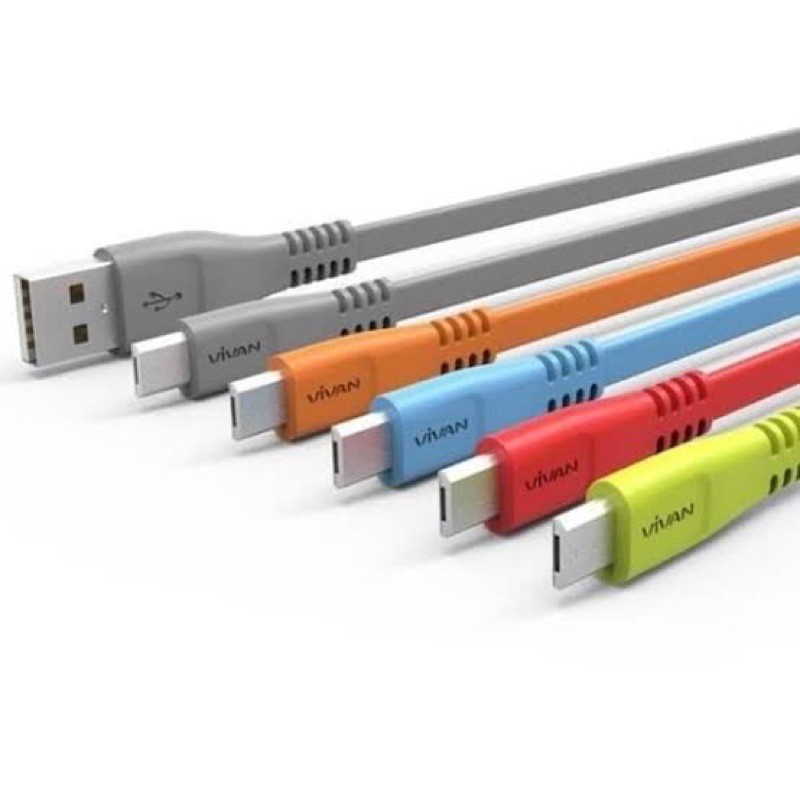 Vivan CBC100S Type-C 1m Cable Data - New Vivan CBC100 USB-C 100cm Kabel Data - Fids Stor