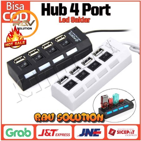 Usb Hub 4 Port adapter power orico 2.0 High Speed /hub usb port 4/usb port hub 2.0/4port usb charger 0.3meter  - RAV SOLUTION