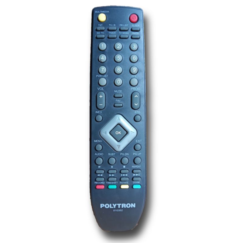 REMOT TV POLYTRON TYPE 81G352 ASLI ORIGINAL