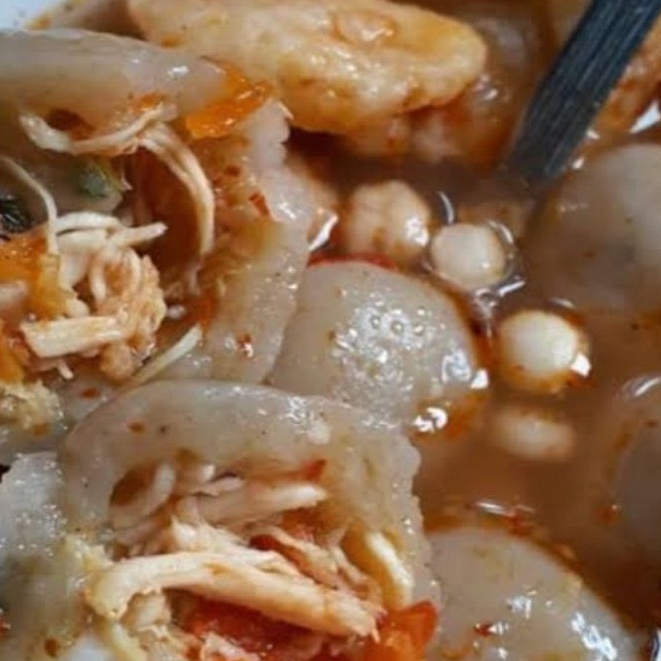 

baso Aci ayam suwir pedas termurah