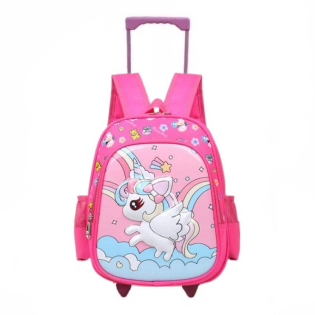 Tas Troly Anak Perempuan Karakter Terbaru Frozen &amp; Kuda Fony PREMIUM