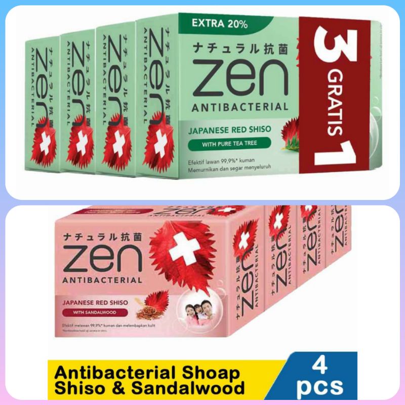 Jual Zen Sabun Batang Isi 4 Pcs Shopee Indonesia