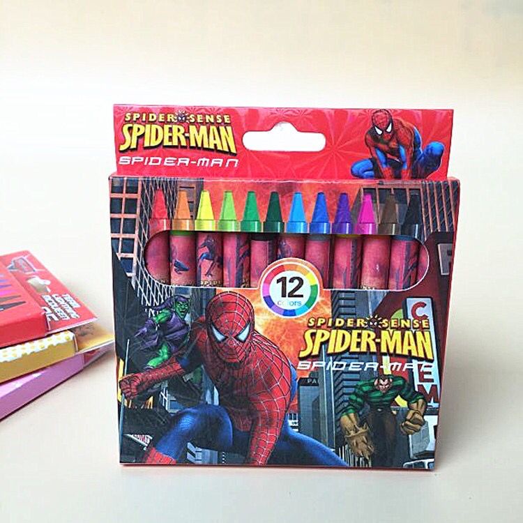 crayon mini spidermen  krayon menggambar alat mewarnai anak-anak