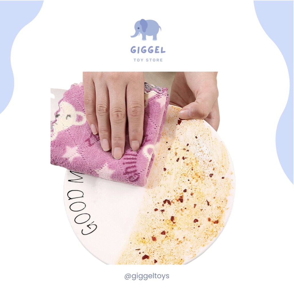 [ Giggel ] KAIN LAP DAPUR / KAIN LAP MAINAN / KAIN LAP MICROFIBER / KAIN LAP MAINAN / KAIN LAP SERBAGUNA