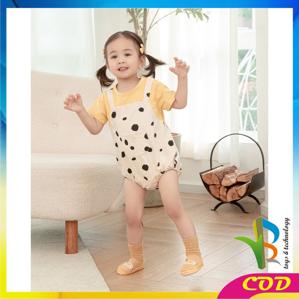 RB-P379 Prewalker Bayi Motif Binatang Bahan Katun Baby Socks Shoes Sepatu Bayi Kaos Kaki Lantai Dengan Anti Slip