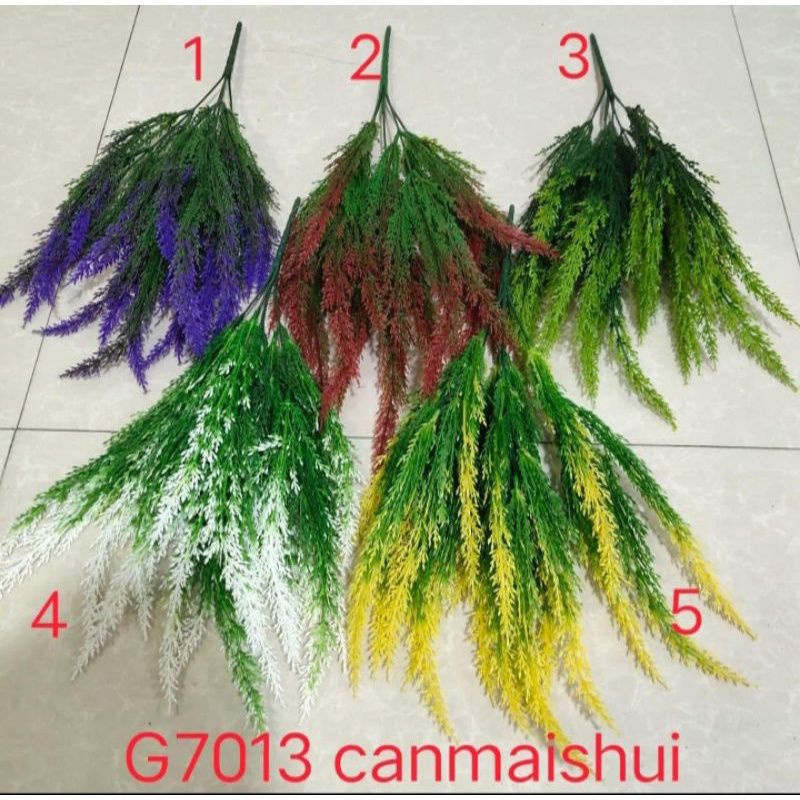 dekorasi artificial rumput Ekor tupai hias palsu dekorasi artificial daun hias dekorasi pelaminan