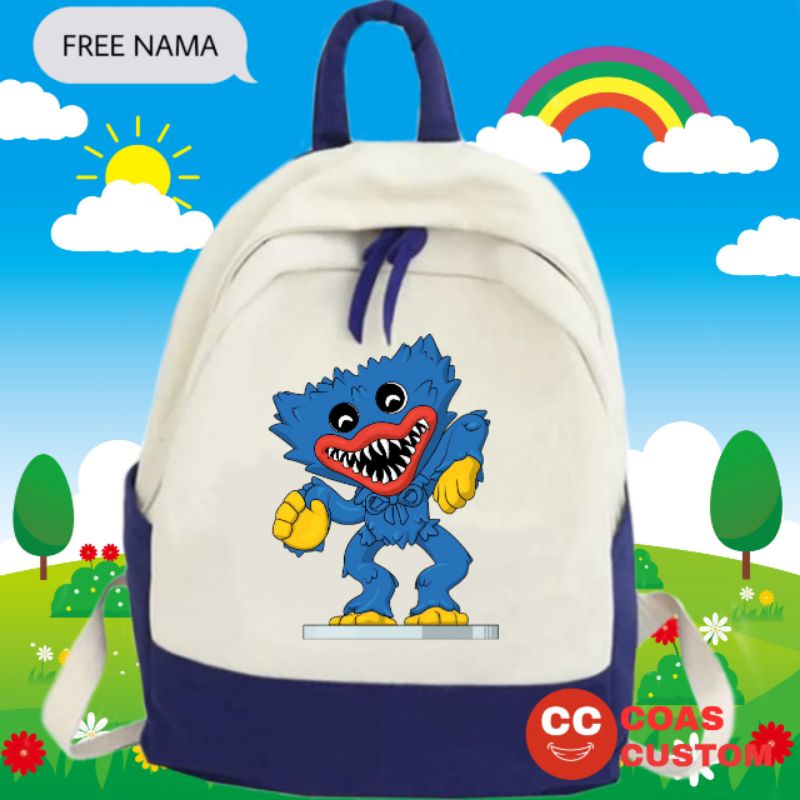 TAS HUGGY WUGGY POPPT PLAYTIME TAS RANSEL ANAK SEKOLAH