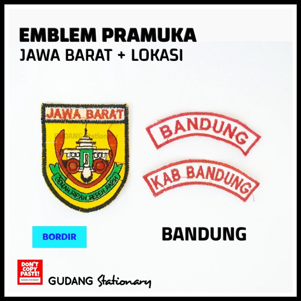 Emblem Jawa Barat + Lokasi Pramuka Bandung
