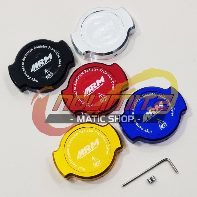 Tutup Radiator Cap ARM Full CNC NMAX XMAX Aerox 155 Lexi PCX ADV Vario