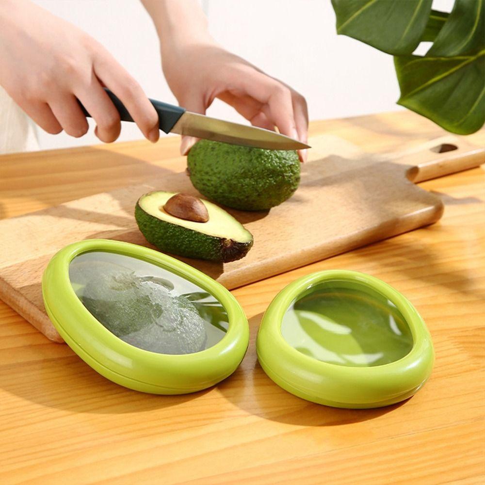 【 ELEGANT 】 Kotak Penyimpanan Plastik Transparan Lemon Tomat Reusable Onion Avocado Untuk Kulkas Wadah Sayur