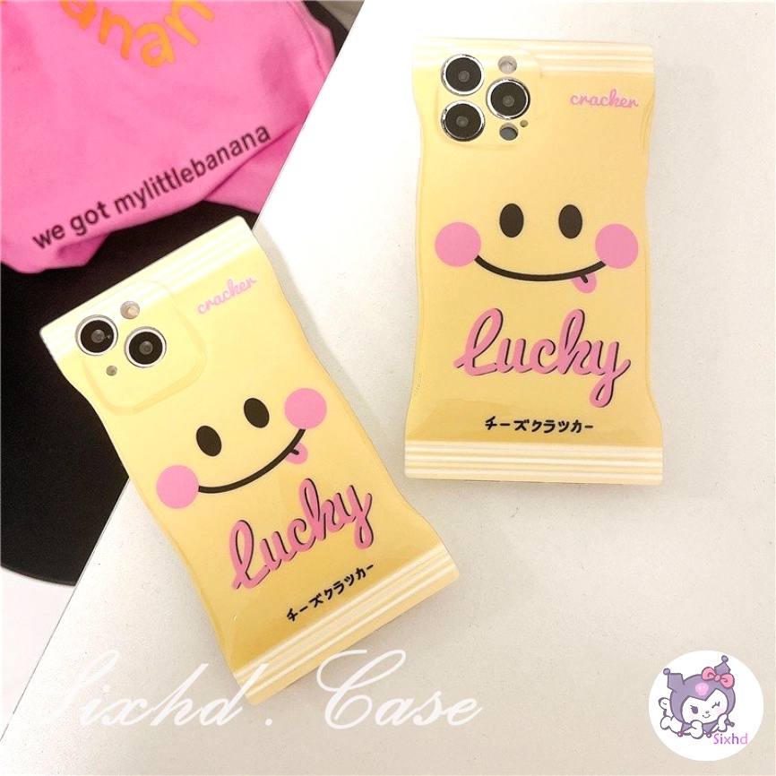 Redmi 12C 10C 10A 10 Redmi Note 12 11 11s 10s 10 9 8Pro Redmi 9T 9C 9A 9 Xiaomi 12 Lite 11Lite 12T 11T 10T Poco M3 X4Pro Snack Bag Case Lucky Cute Smiling Fashion Phone Case Soft Cover