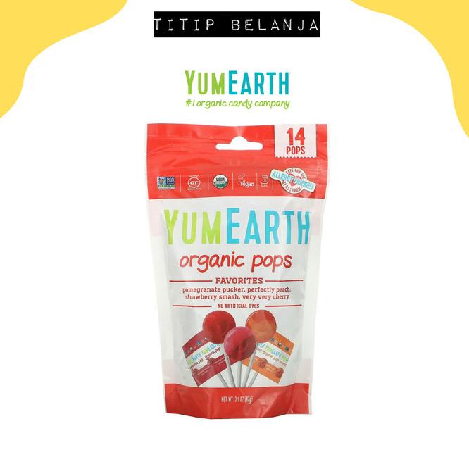 

TERLARIS YumEarth Organics Pops Permen Organik Yum Earth /PERMEN LUNAK/PERMEN VIRAL/PERMEN MILO/PERMEN YUPI/PERMEN JADUL/PERMEN KARET