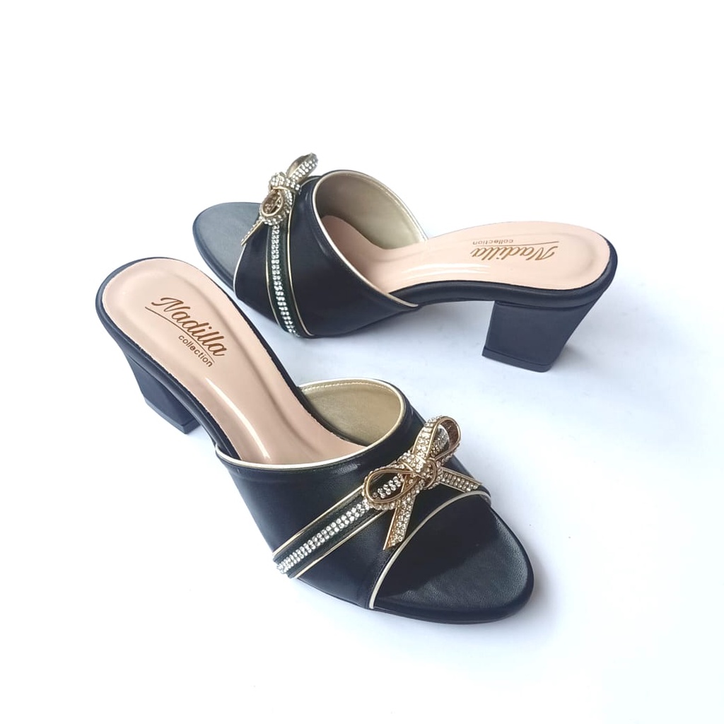 Sandal Pesta Nadilla 5583 Heels wanita Heels Kondangan 5cm Sendal Casual