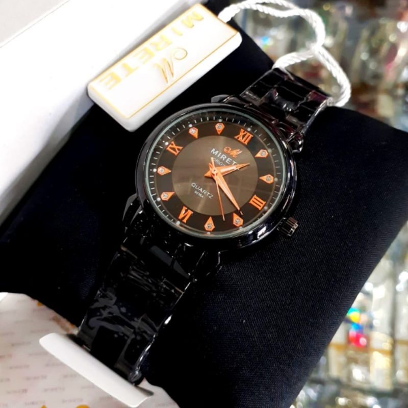 Jam Tangan Wanita Mirete Original Strap Rantai Stainlees Steel | Water Resistantce Free Batrai