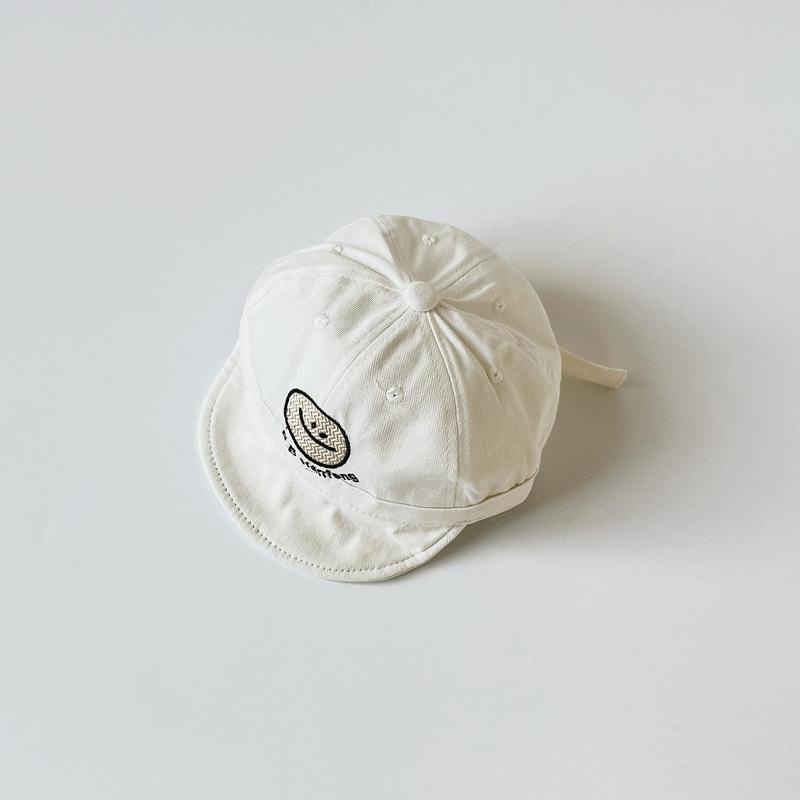 COD!!! topi baseball lucu anak usia 1-3 tahun kekinian keren / topi bayi unisex motif SMILE ala korea / brownieground