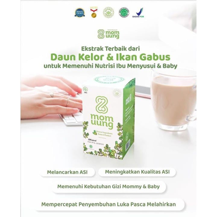 MOM UUNG BOOSTER ASI KAPSUL ISI 30 DAN 60 / MOM UUNG Nipple Cream 15ml / MOM UUNG Cookies Mylkflow