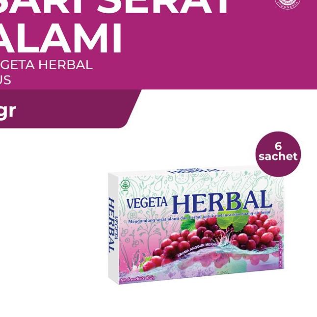 

↟ Vegeta Dus 6 Sachet Herbal 5 g ㆀ