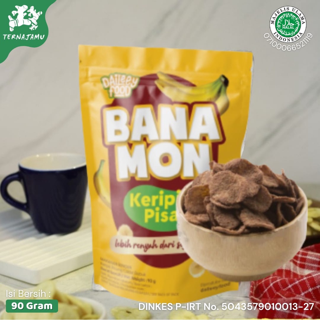 Keripik Pisang Cokelat Kripik Buah Pisang Coklat Khas Malang Original Gurih Manis