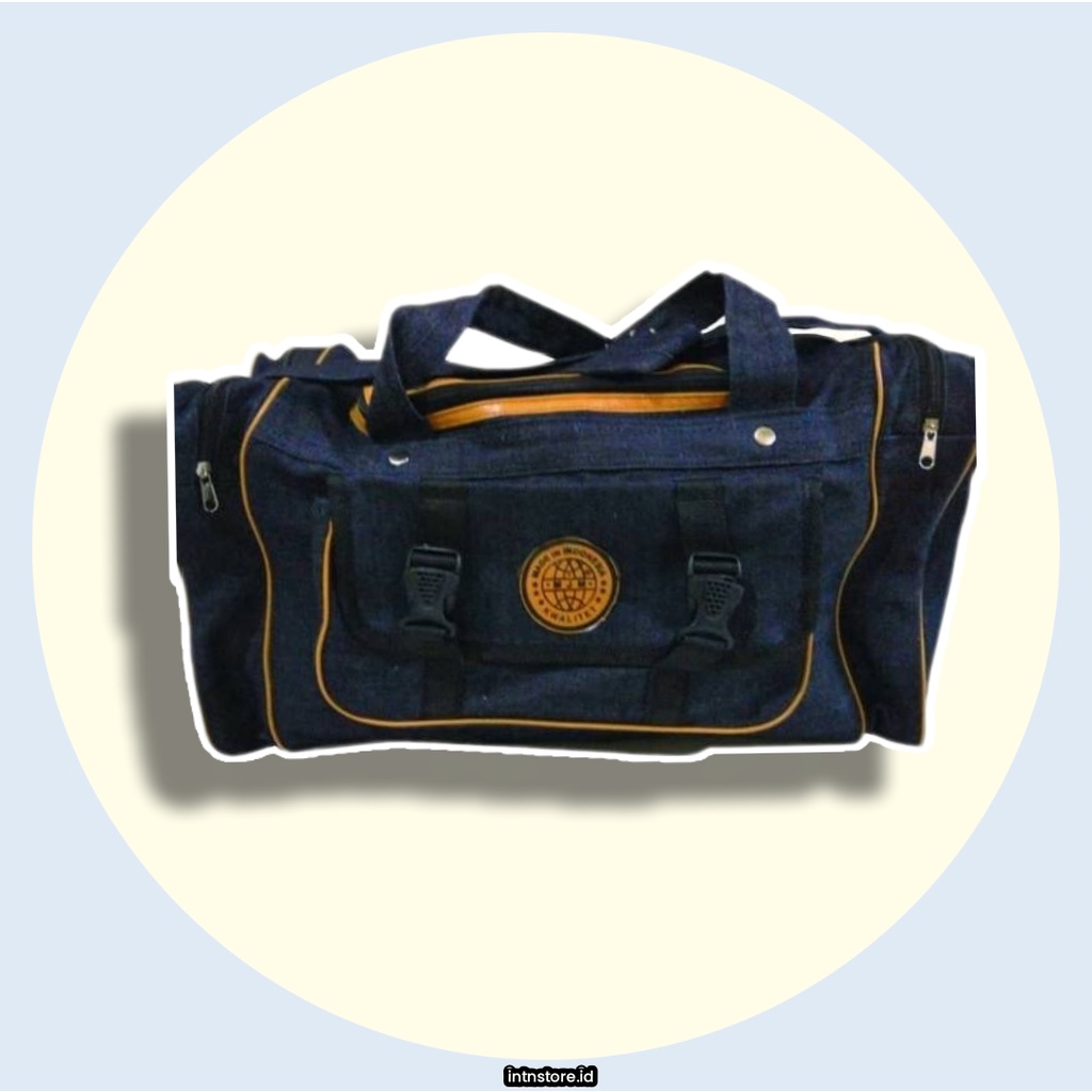 SEDANG LARIS TAS PAKAIAN BEPERGIAN TAS TRAVEL KOPER JUMBO BAHAN JEANS BERKUALITAS