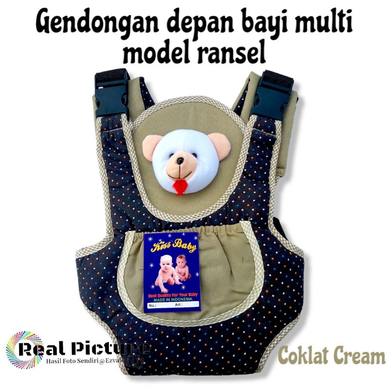 Gendongan depan bayi multi model ransel