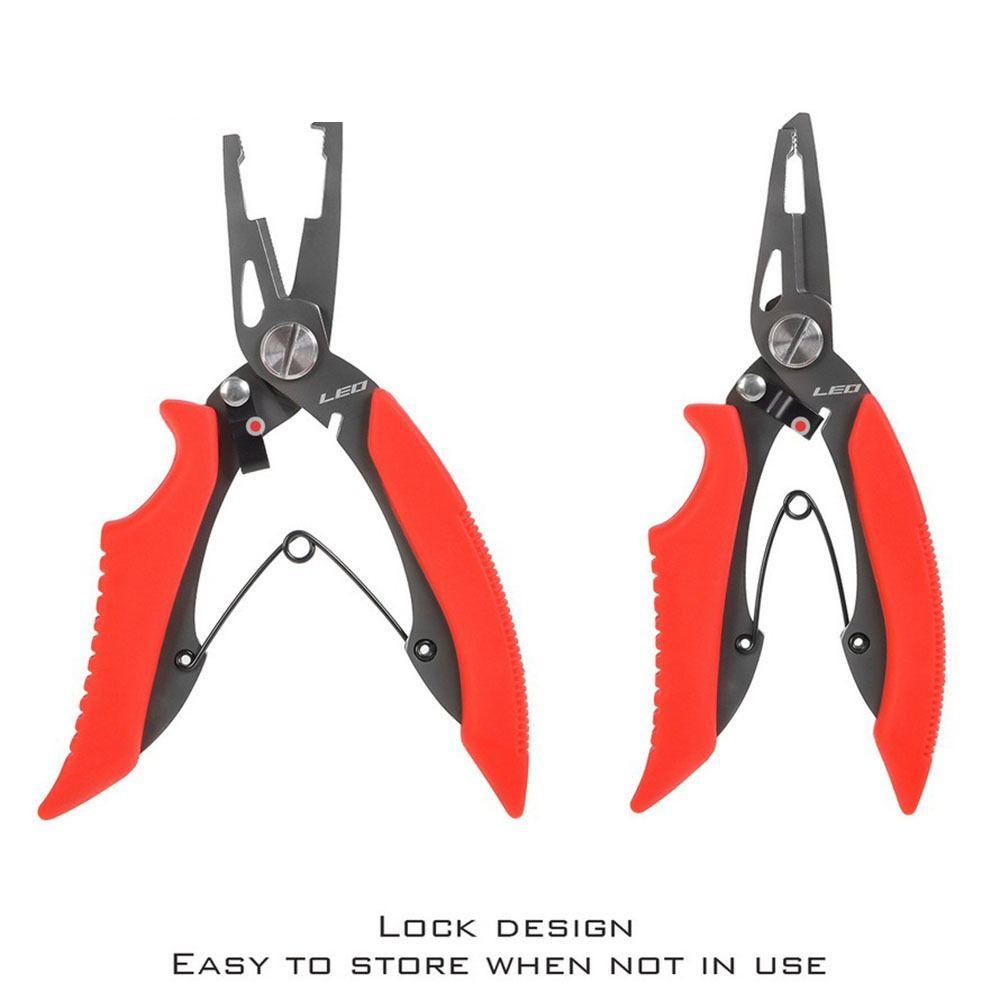 Lanfy Tang Pancing Portable Aksesoris Memancing Alat Pancing Split Ring Tang Pancing Cutter Hook Remover