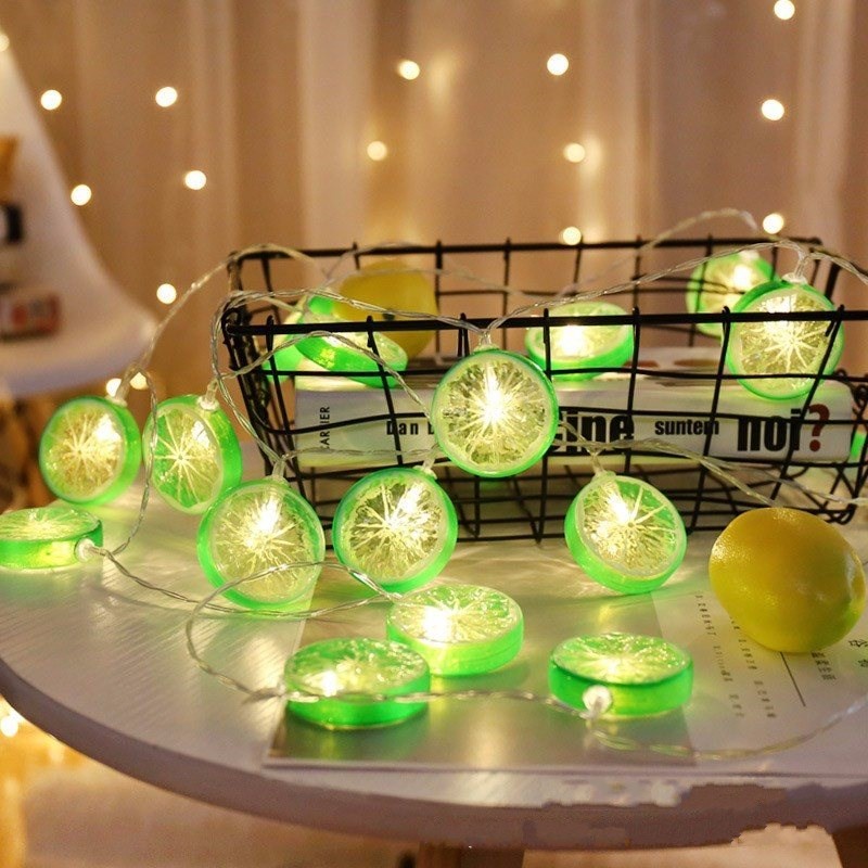 Lampu string Bentuk Lemon Untuk Dekorasi Natal