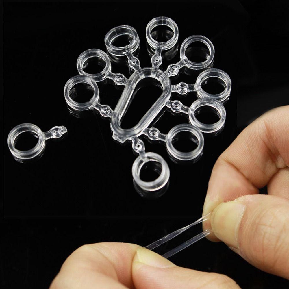 Top 30pcs Band Umpan Pelet PE Putih Hot Elastis Stretcher lure Pelet