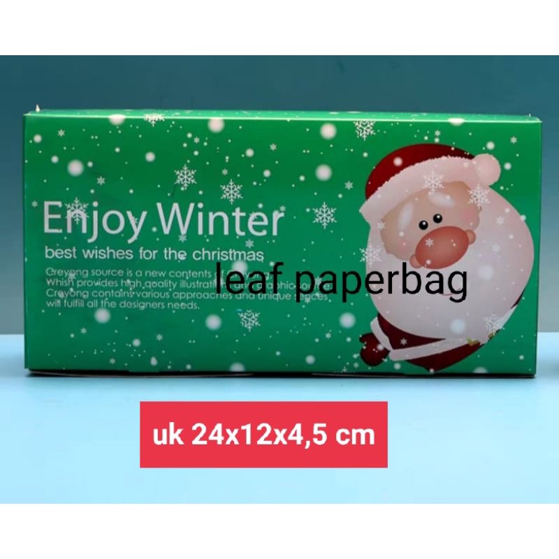 Cookies box natal xmas / tempat kue kering natal / christmas kemasan packaging tart cookies tebal me