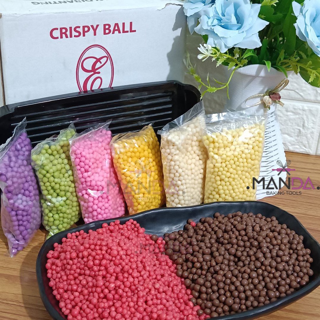 

Elmer crispy ball hiasan cup cake donat kue tart 100 gram