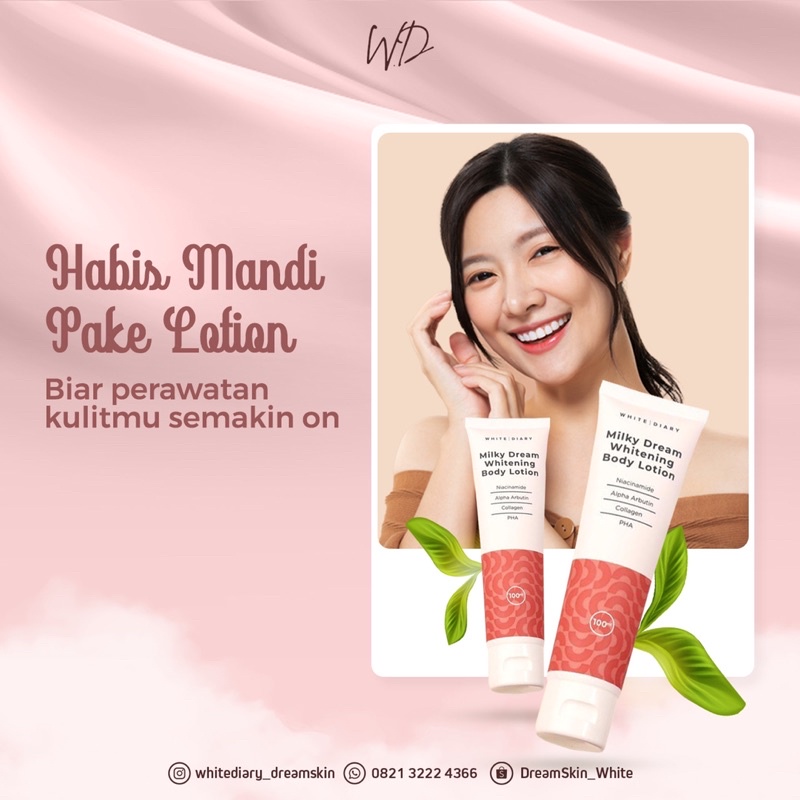 White Diary_Milky Dream Whitening Body Lotion