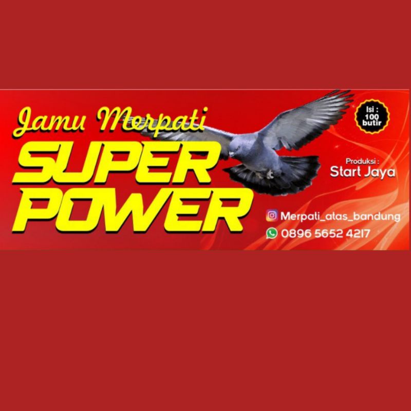 JAMU MERPATI SUPER POWER ISI 100 BUTIR