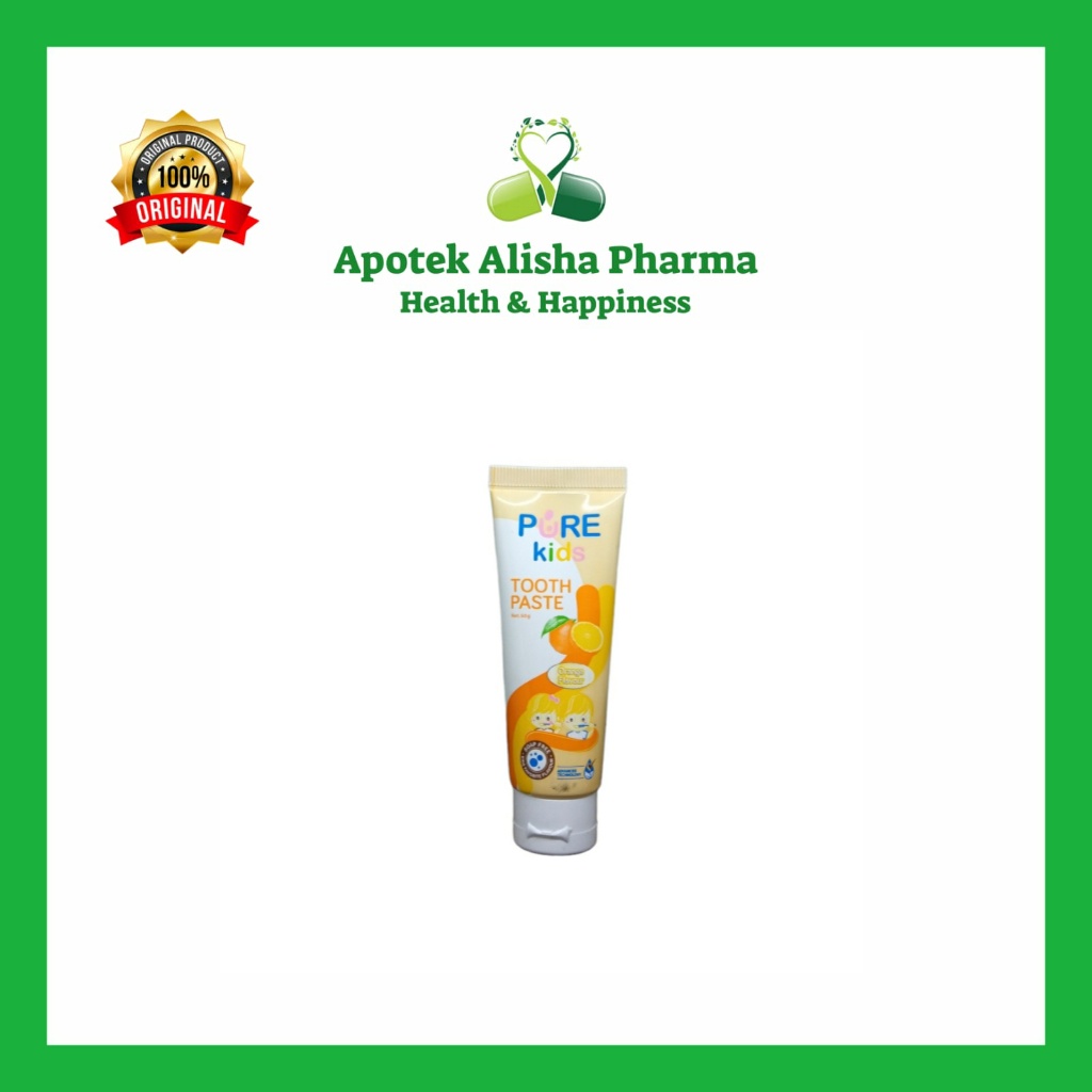 PURE KIDS TOOTH PASTE 50 gr - Pasta Gigi untuk Anak Usia 6 Bulan atau Sejak Tumbuh Gigi