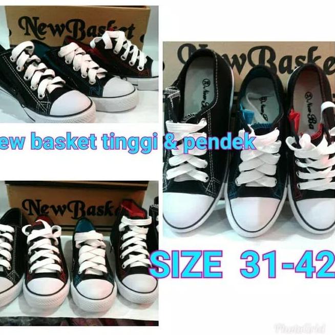Sepatu sekolah New basket Resleting pendek & tinggi