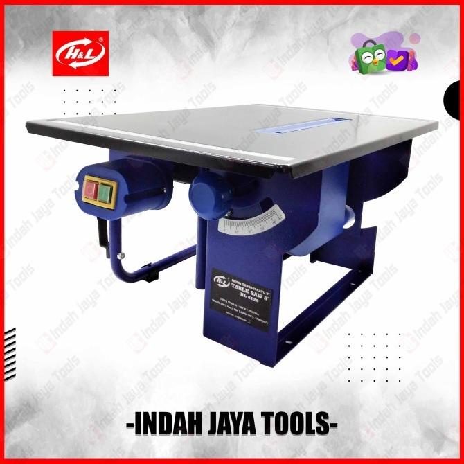 Hnl Hl 6128 Table Saw 8 Inch - Mesin Gergaji Potong Kayu Meja Duduk Storsilfia