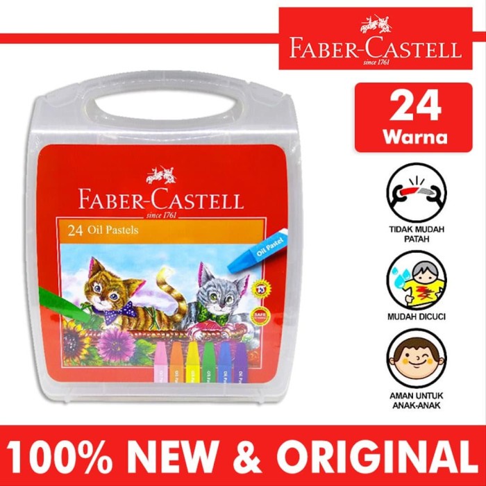 

[COD] Crayon Oil Pastel Faber-Castell 24 warna (kemasan ekonomis)