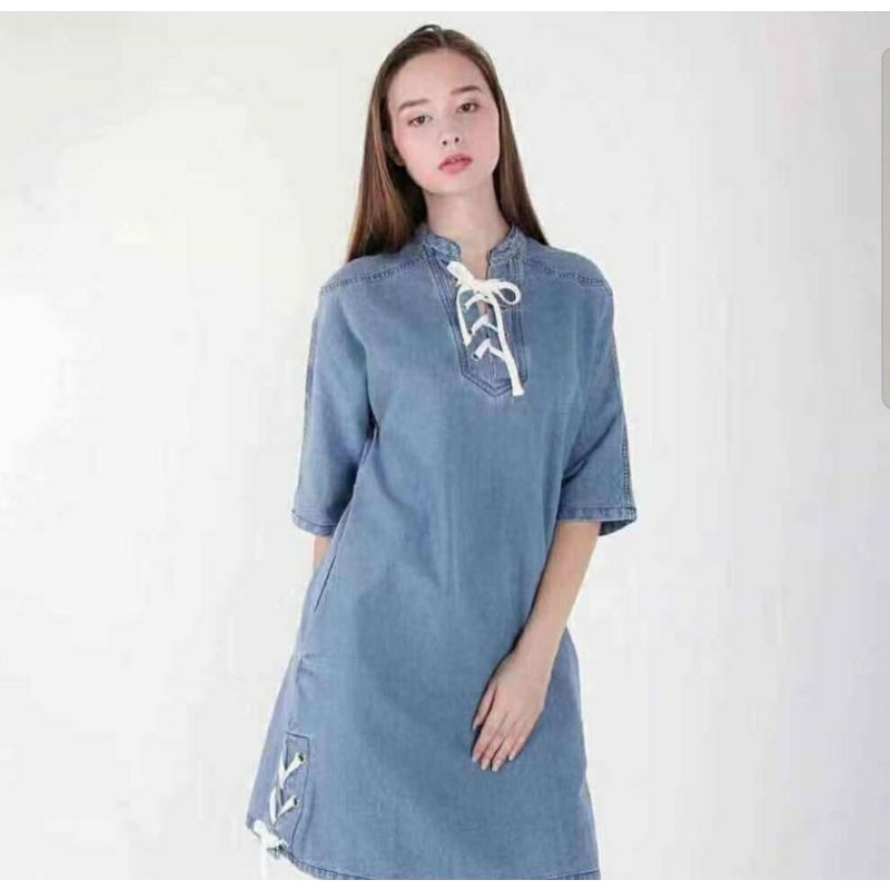 Dress Jeans Tali dada dan samping bawah kanan kiri
