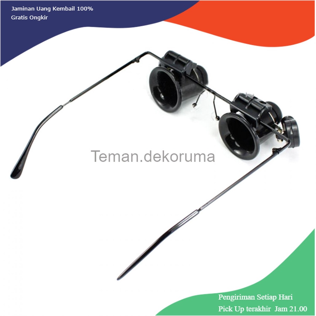 TD-PR2 Gorelax Kacamata Pembesar Reparasi Jam Perhiasan 20x Magnifier - 9892A