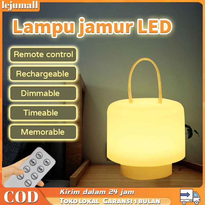 Lampu LED Lampu Lampu Samping Tempat Tidur Lampu Meja LED Lampu Tanpa Kabel Lampu Kamar Tidur cahaya hangat dan perubahan cahaya putih