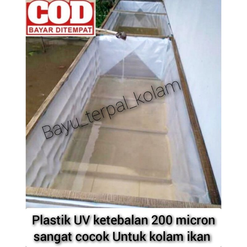 PLASTIK UV 4meter X 10meter SUDAH DIJAIT + DIKASIH RING KUALITAS TERJAMIN BAGUS