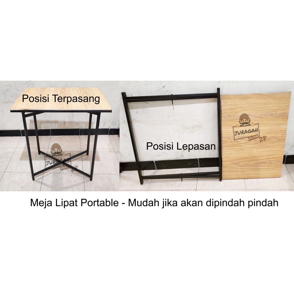 Meja Lipat Portable Cocok Untuk Jualan Mudah di Bongkar Pasang