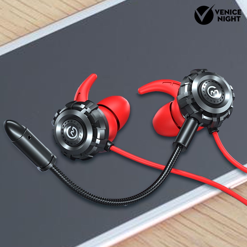 (VNEP) (Berkabel) G500 Earphone Kompatibilitas Luas Gaming Mic In-Ear Headset Noise Isolating Headphone untuk Notebook