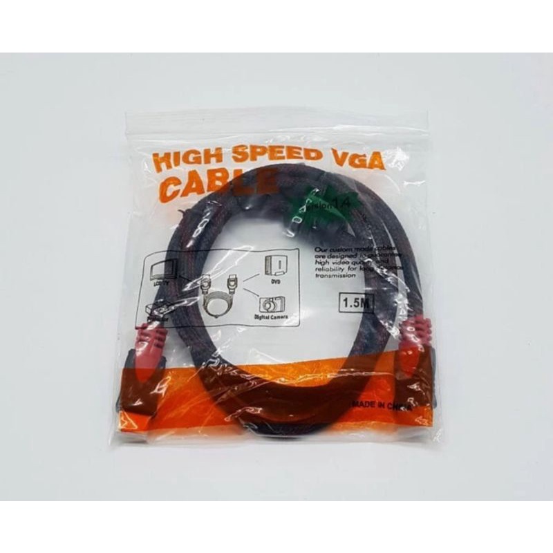 KABEL HDMI 1.5M SERAT JARING HDMI TO HDMI 1.5 m 1080P V1.4 3D HQ